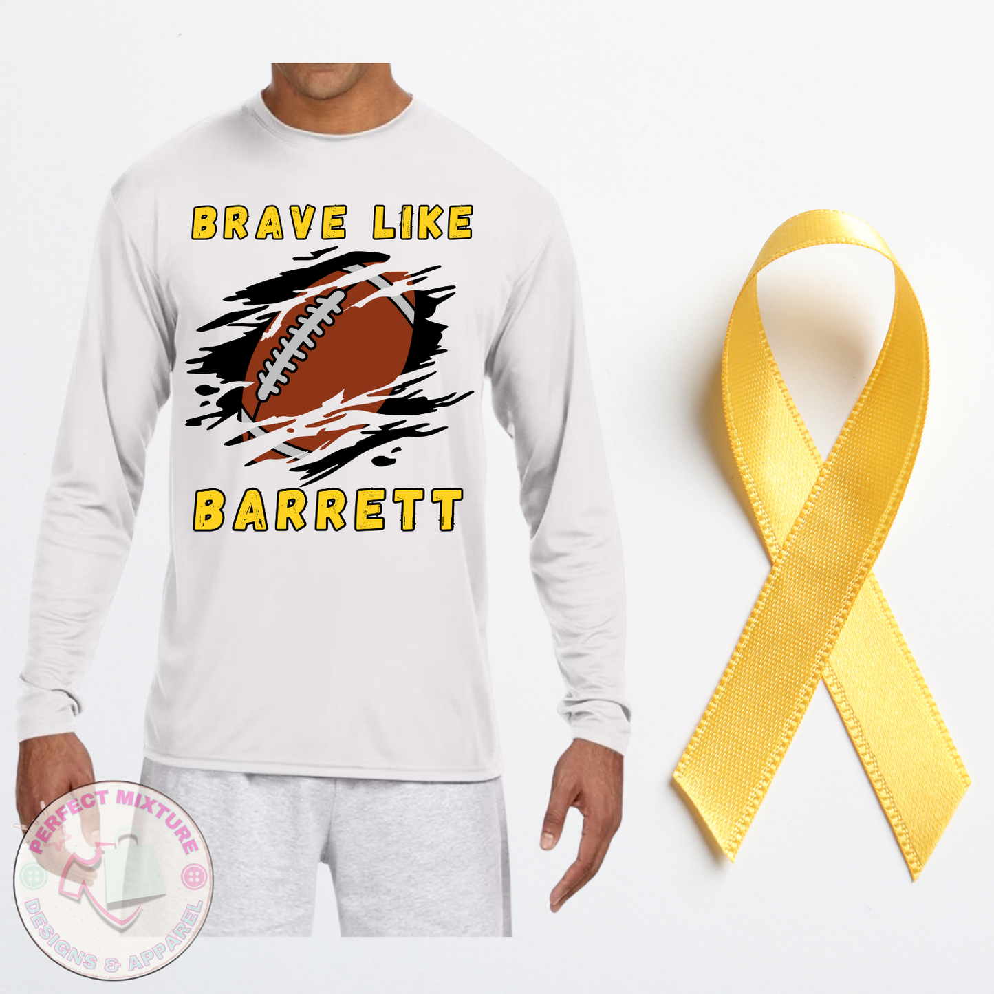 Brave Like Barrett Long Sleeve DriFit Tee