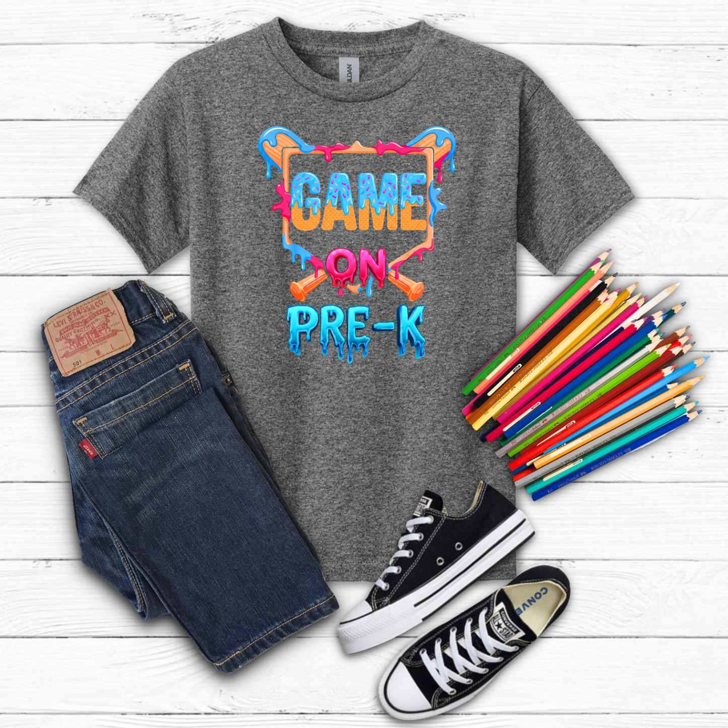 BTS Baseball Drip Cotton Tee