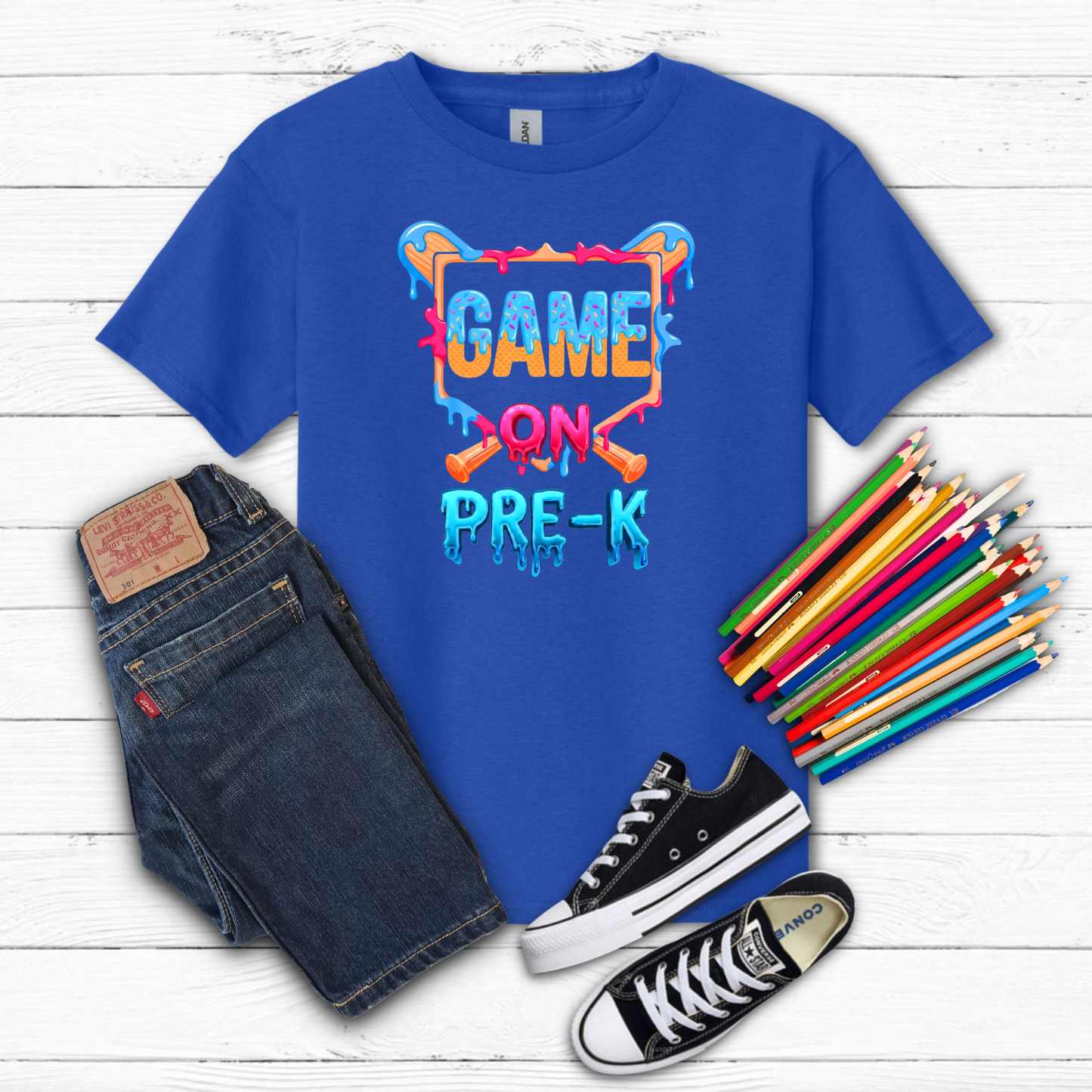 BTS Baseball Drip Cotton Tee