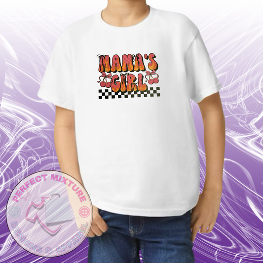Mamas Girl Cherry Design Toddler Tee
