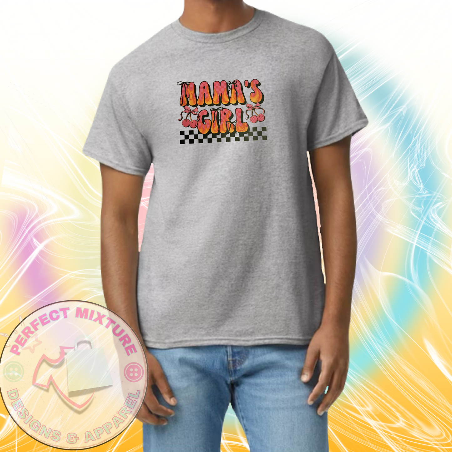 Mamas Girl Cherry Design Youth Tee